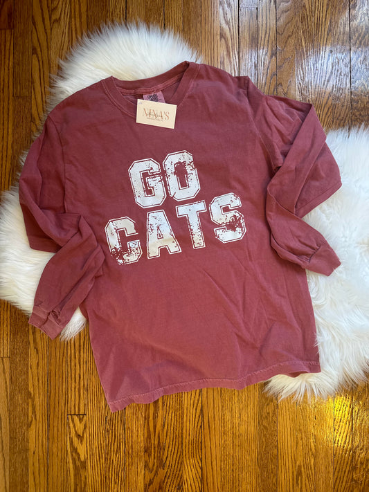 Go Cats Comfort Colors longsleeve