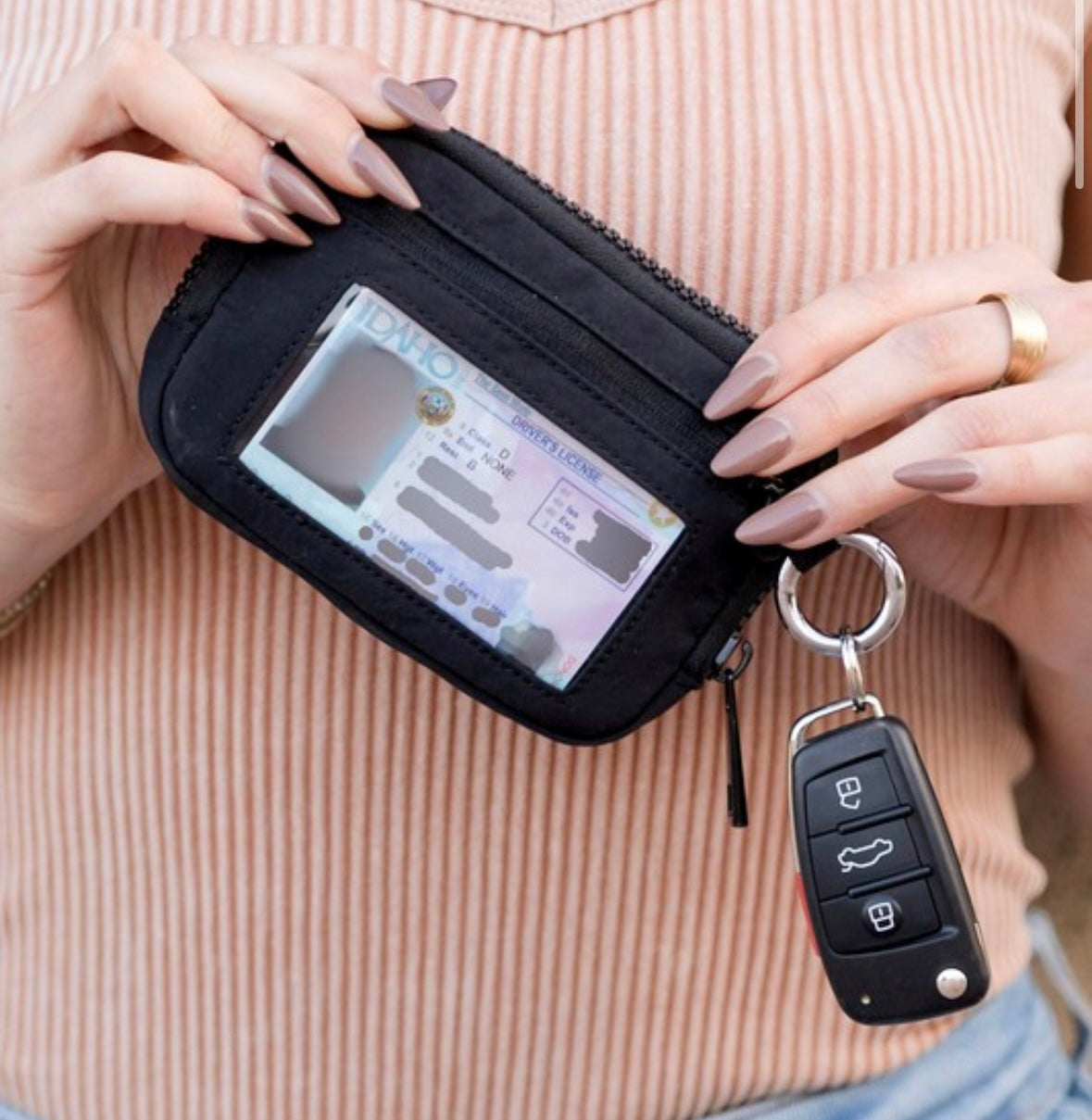 Mini keychain wallet