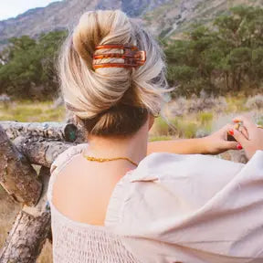 Amber Flat claw clip