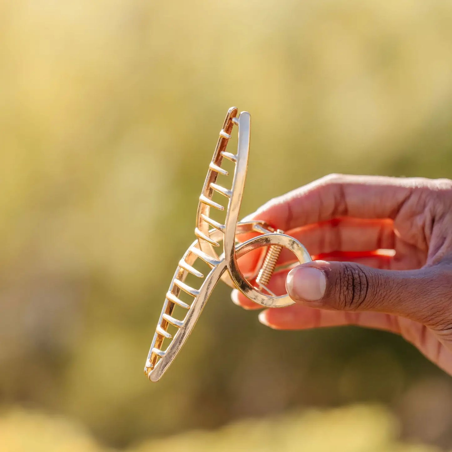 Gold Swirl Claw clip