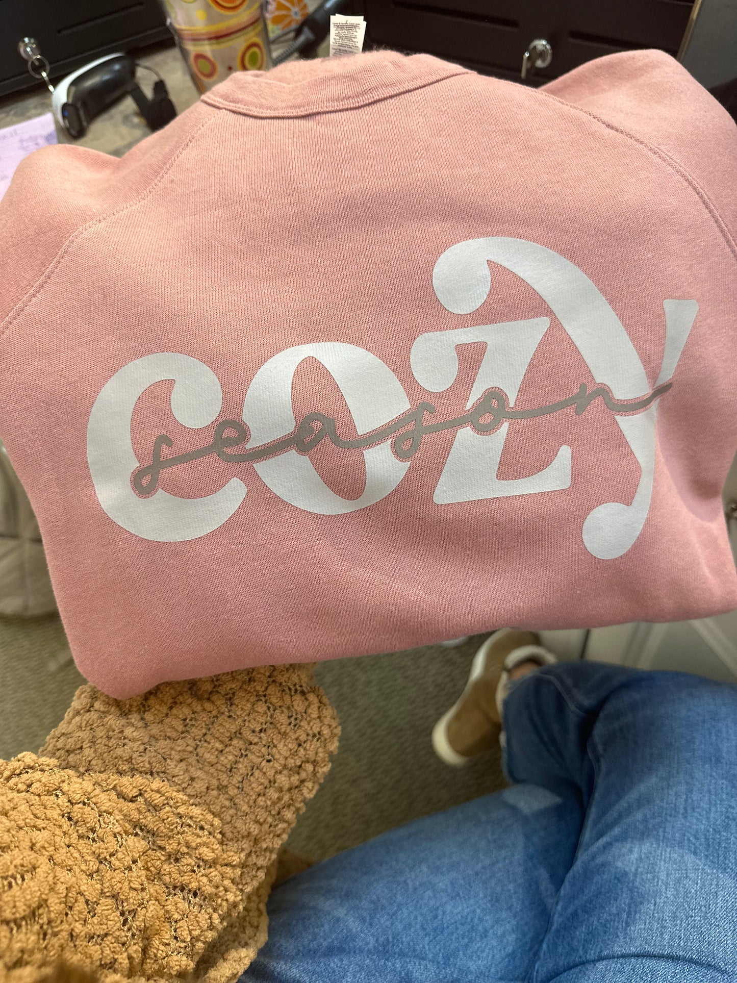 Cozy Season Mauve Crewneck