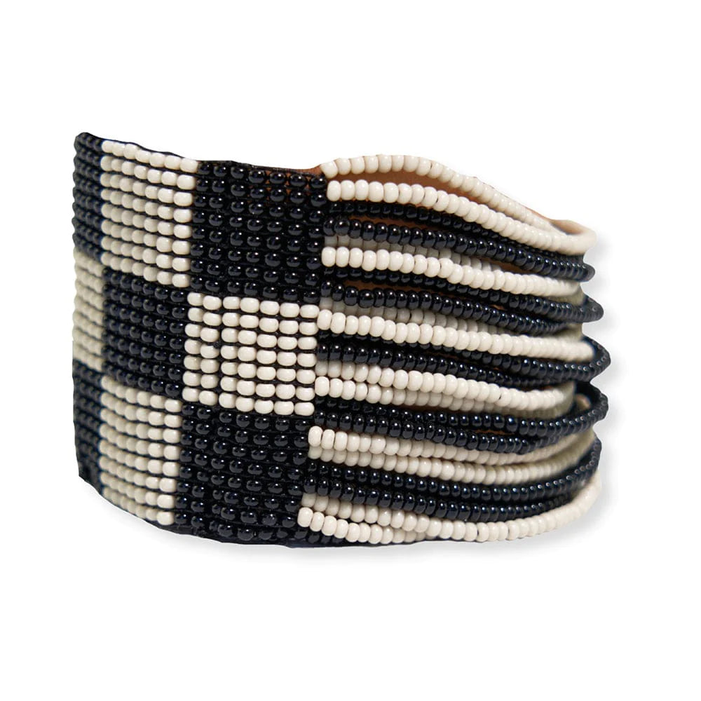 Ink + Alloy Checkered bracelet