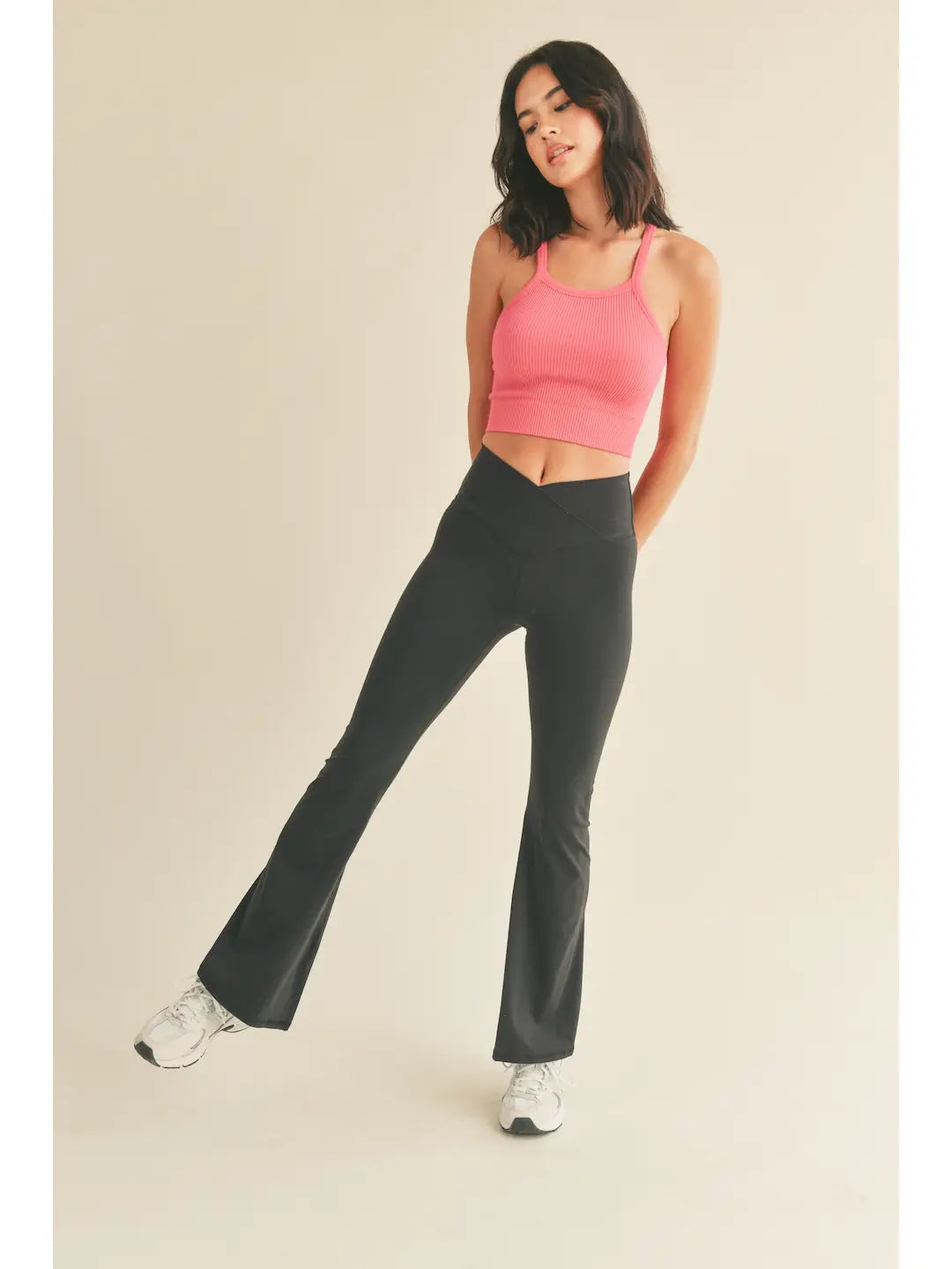 Crisscross Flared Leggings