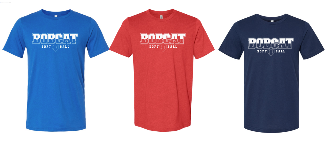 Youth Classic Softball Tee (Red, Royal, Navy)