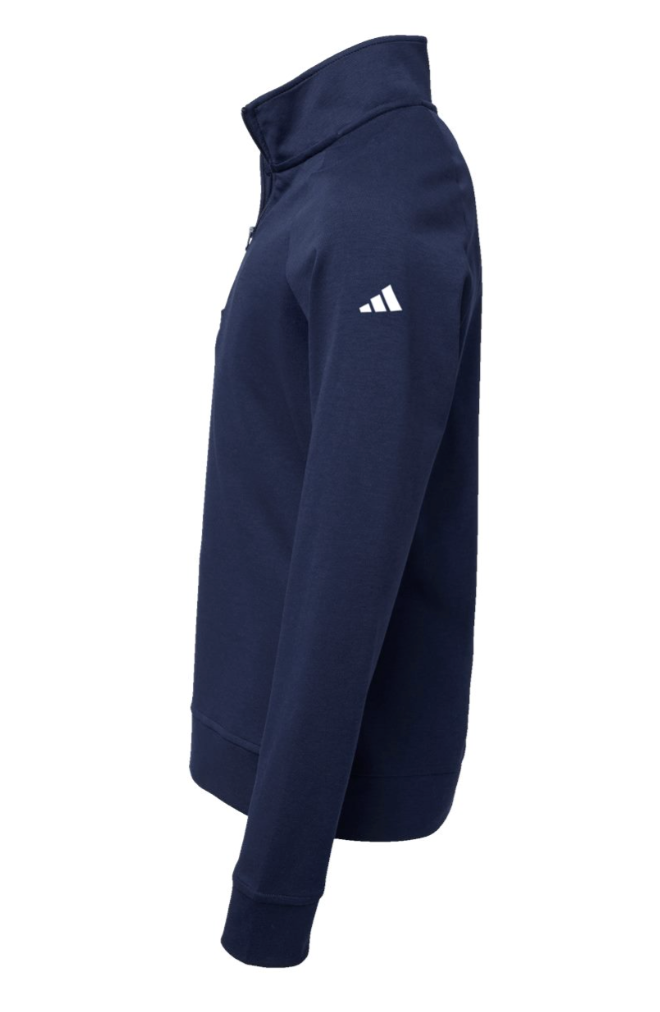 Youth Adidas logo Athletic 1/4 zip  (Navy)