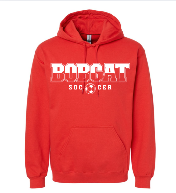 Unisex Gildan Red Soccer Hoodie