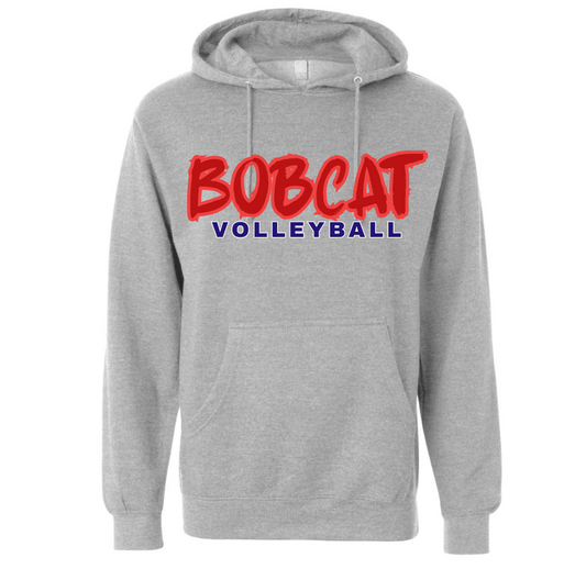 Unisex Gildan Paint Bobcat Volleyball Hoodie
