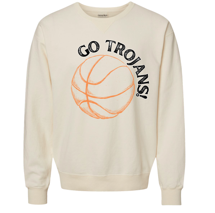 GO TROJANS! Premium Unisex Comfort Crew