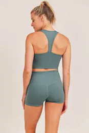 Racer Fitted Cropped Tank