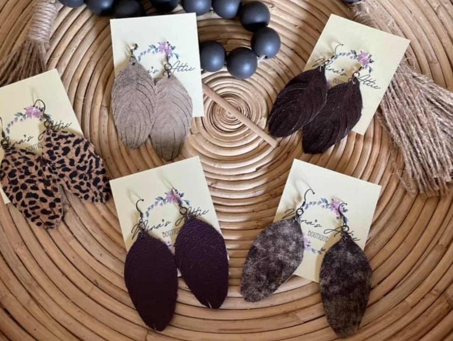 Classic Leather Earrings