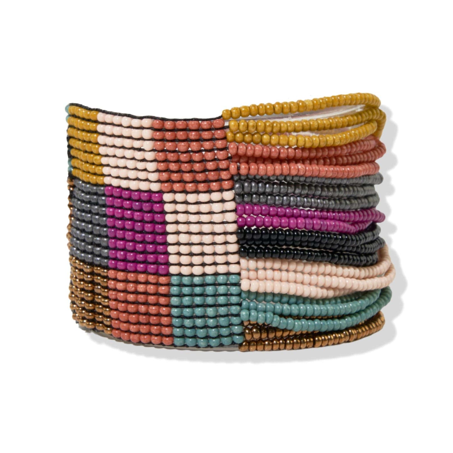 Ink + Alloy 1.5" Beaded bracelet