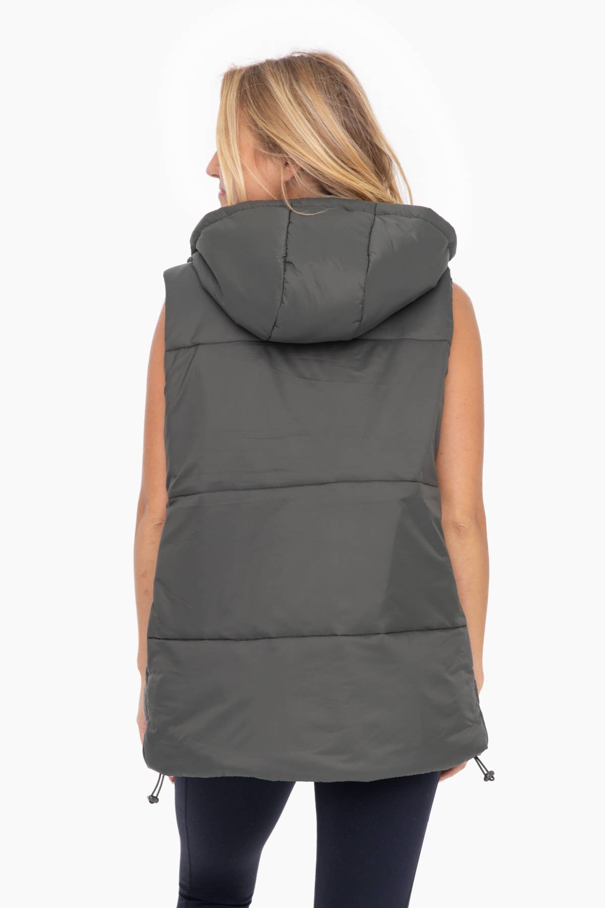 Longline High Neck Padded Vest