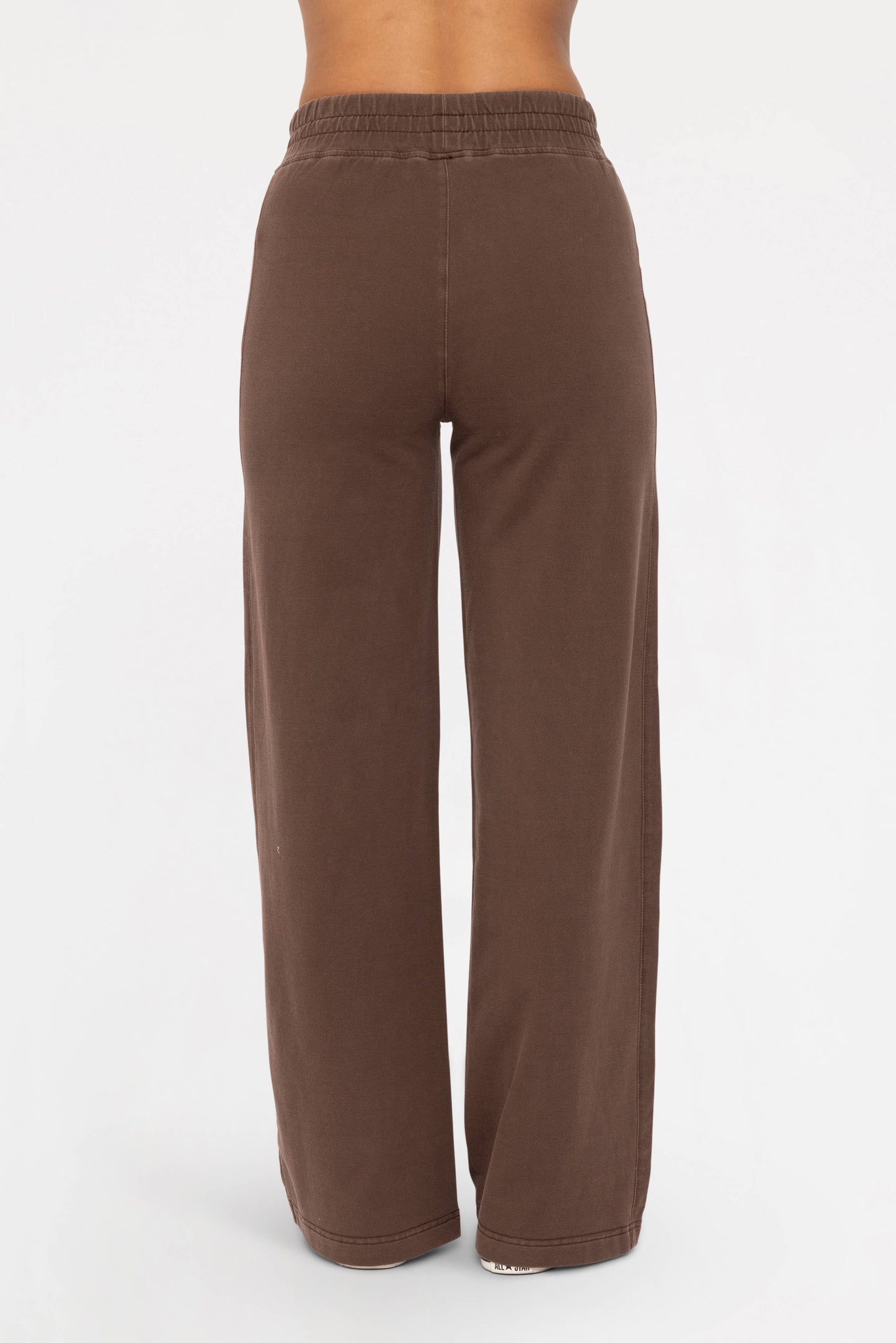 Mineral Washed French Terry Wide Leg Pants