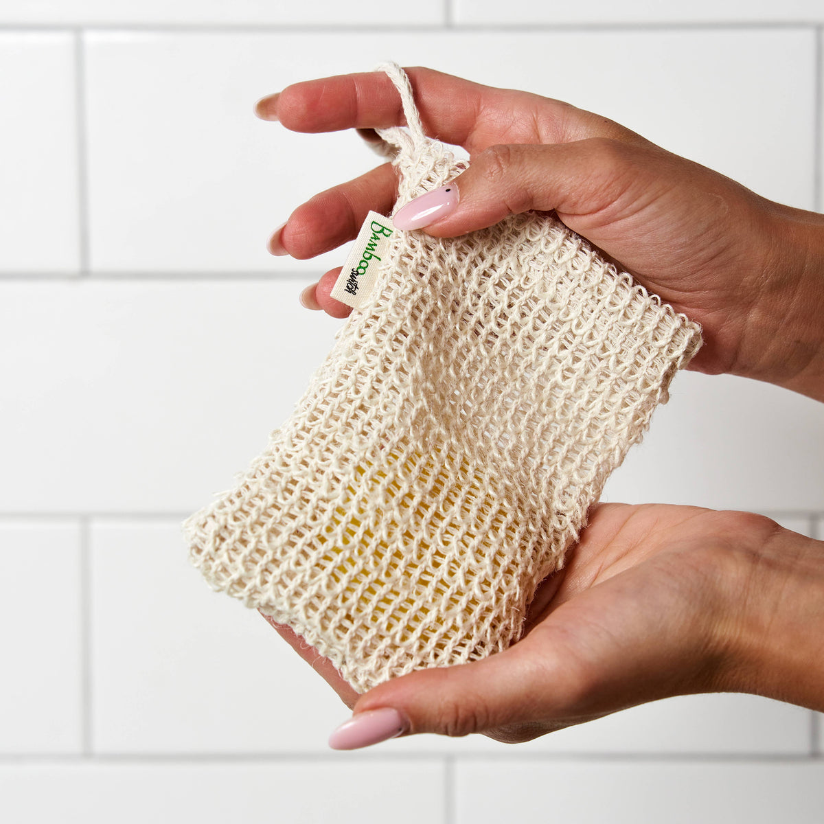 Compostable Sisal Soap Saver Bag | Skincare Bestseller