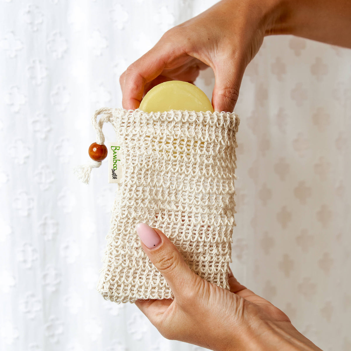 Compostable Sisal Soap Saver Bag | Skincare Bestseller