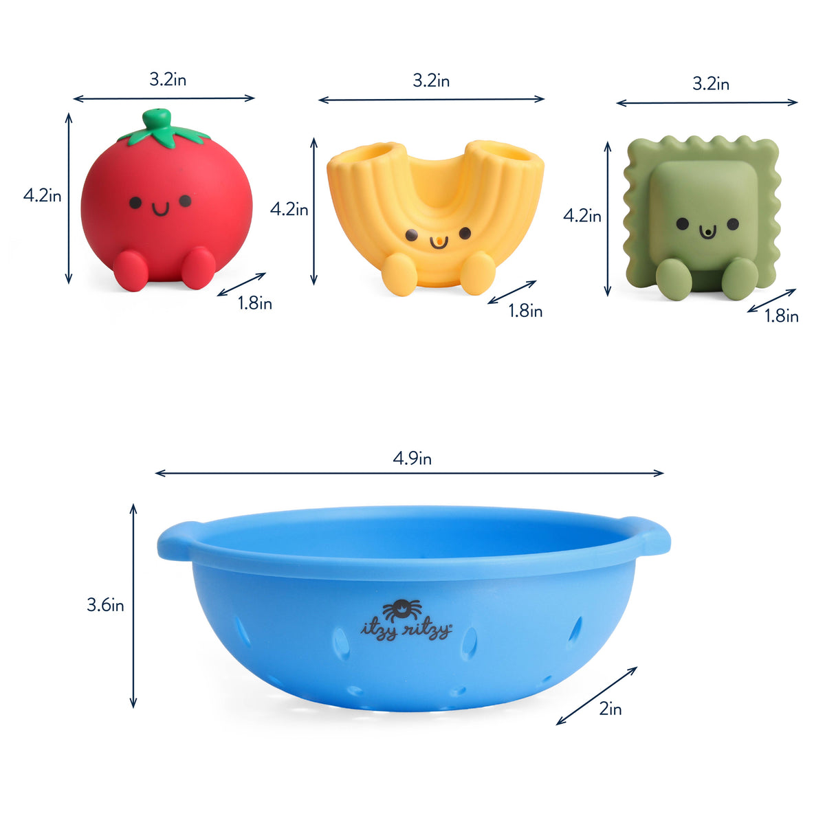 *NEW* Pasta Itzy Splash Pals™ - Bath & Water Toy