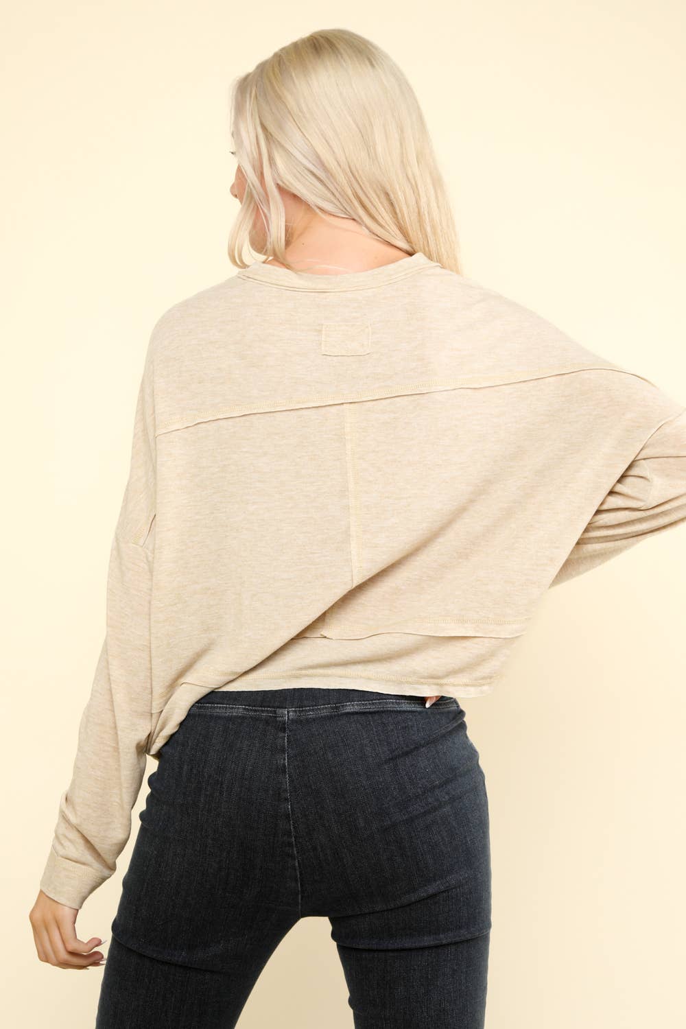 NT11330-Oversized Casual Knit Top