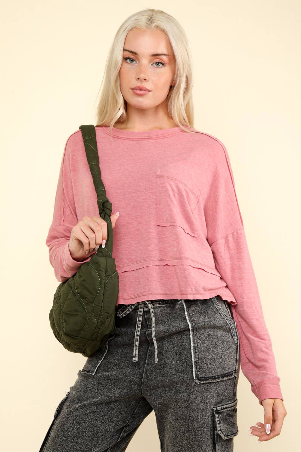 NT11330-Oversized Casual Knit Top