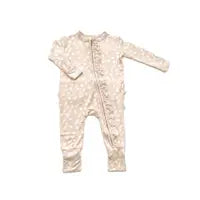 Ruffle Zipper-Sand Spotted