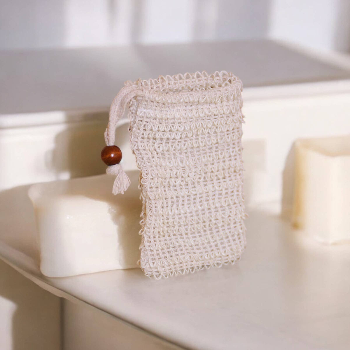 Compostable Sisal Soap Saver Bag | Skincare Bestseller
