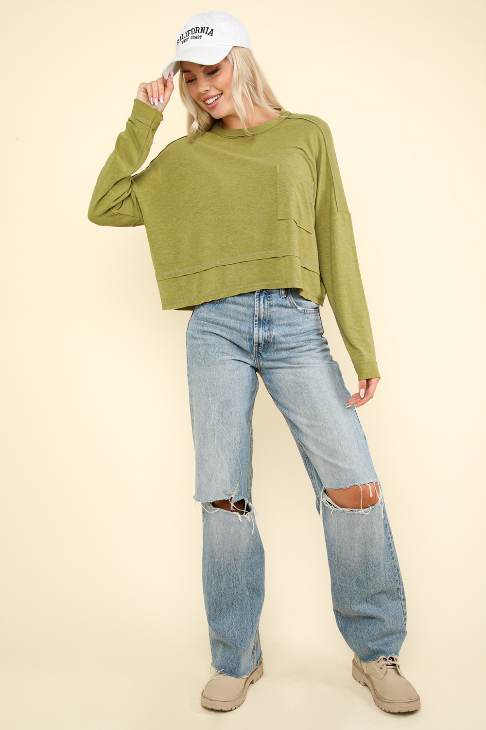 NT11330-Oversized Casual Knit Top