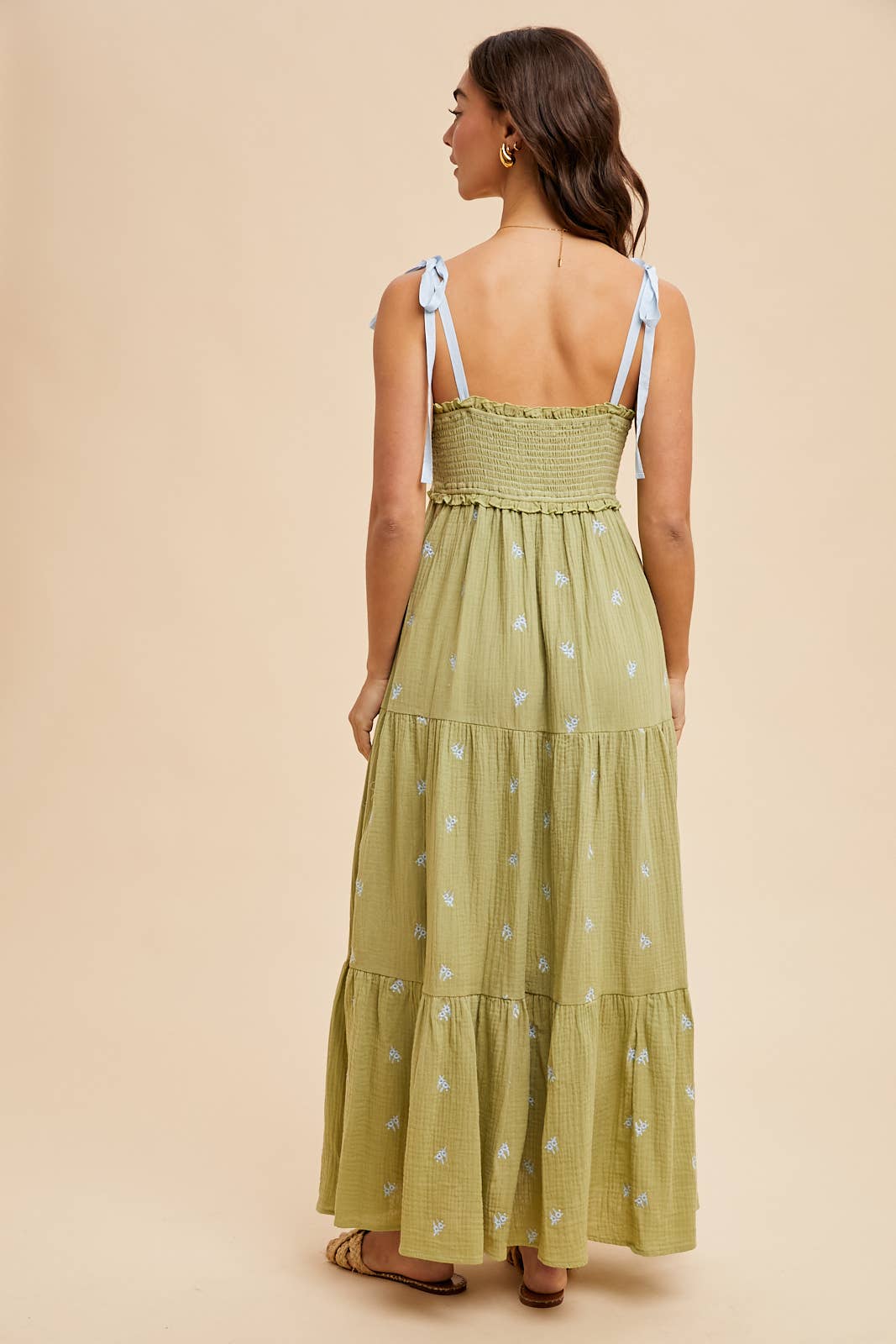 Hot pink floral maxi