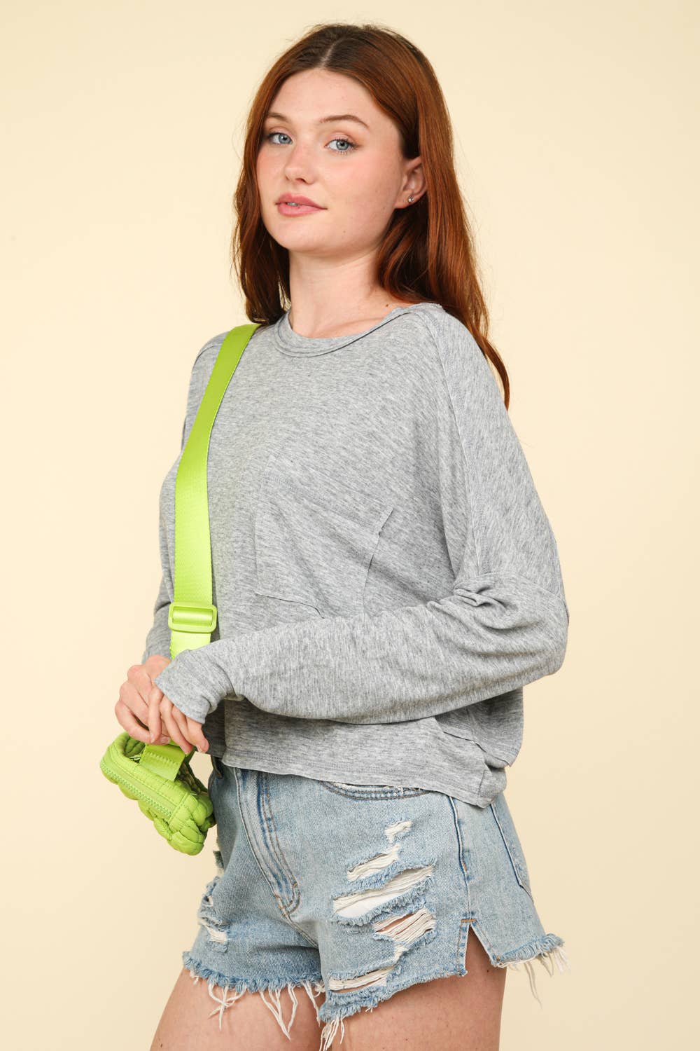 NT11330-Oversized Casual Knit Top