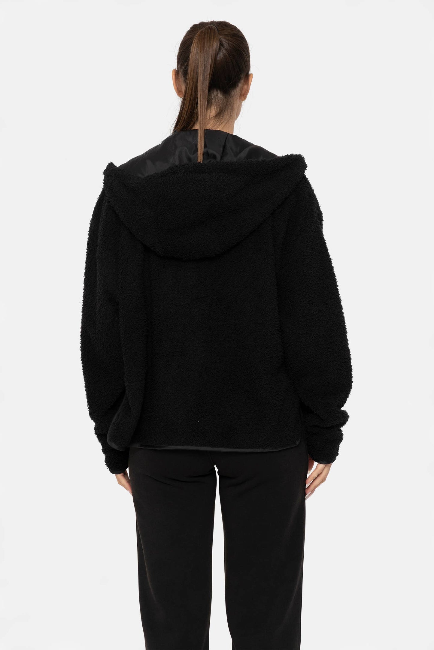 Zip Up Sherpa Hoodie