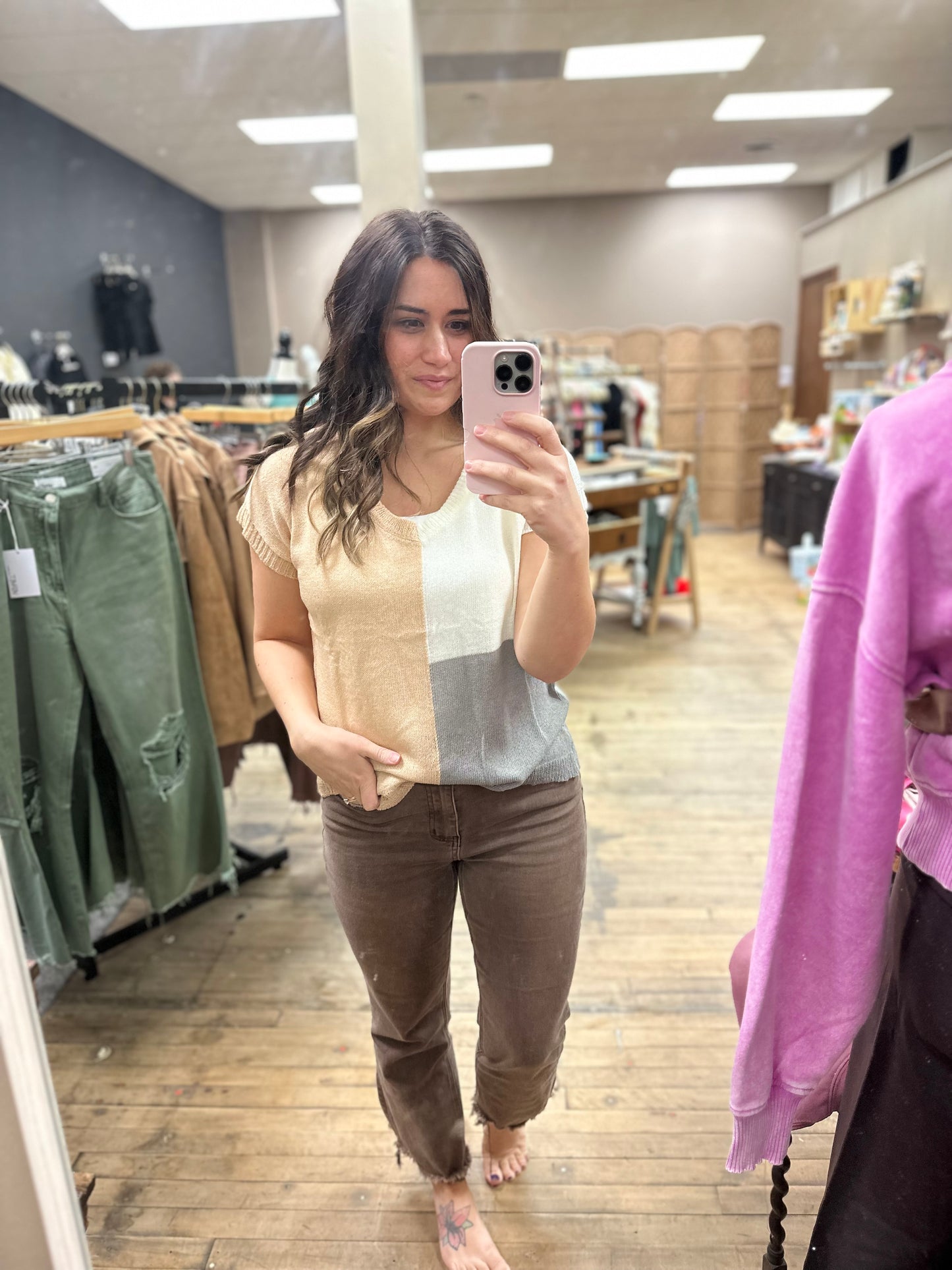 Maggie Color Block Top