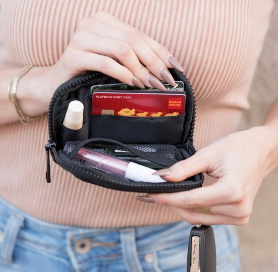 Mini keychain wallet