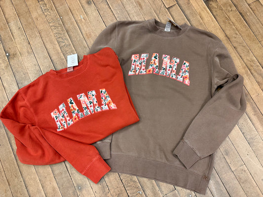 Floral MAMA crewneck