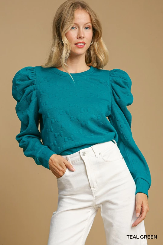 Bowtiful Teal Top