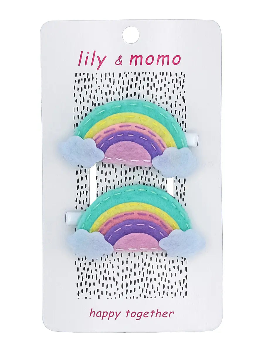 Felt Rainbow Clip