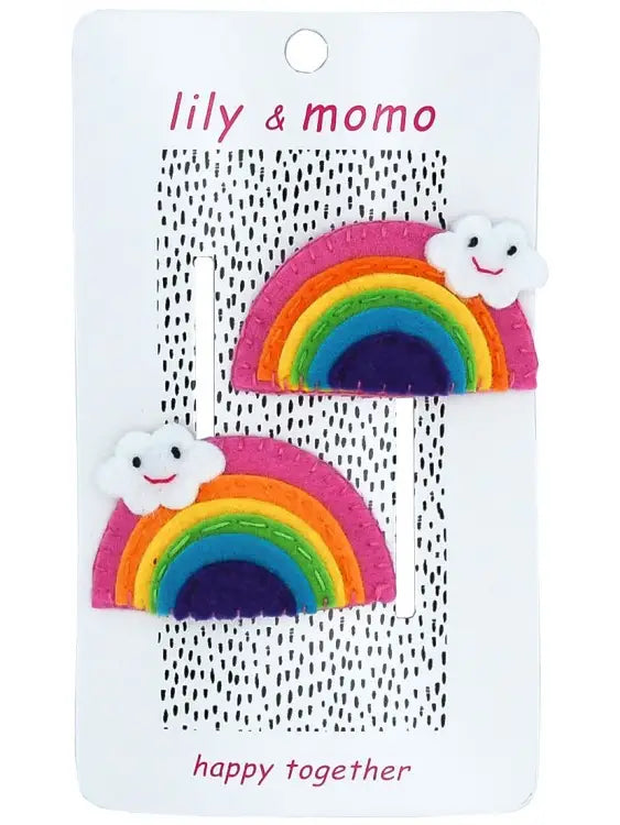 Felt Rainbow Clip