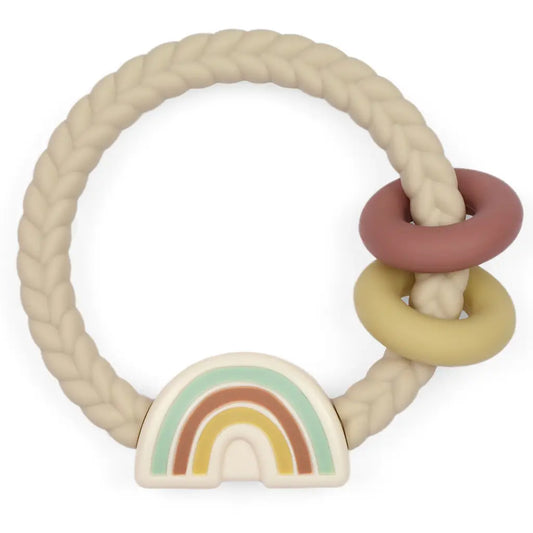 Rainbow teething ring