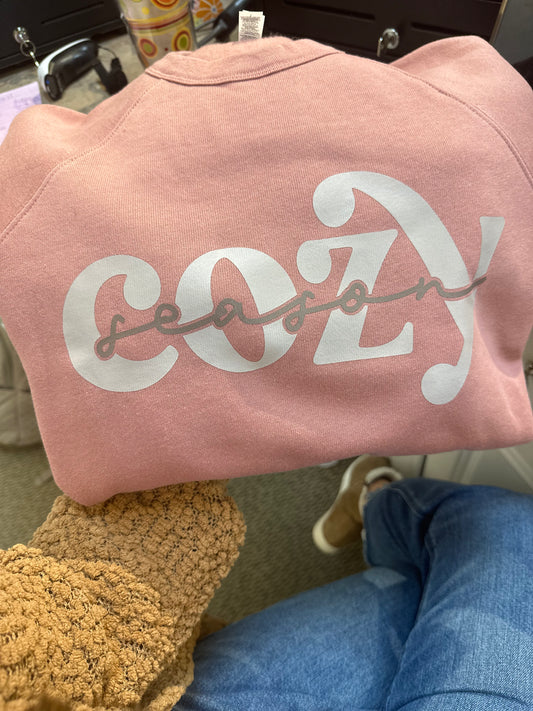 Cozy Season Mauve Crewneck