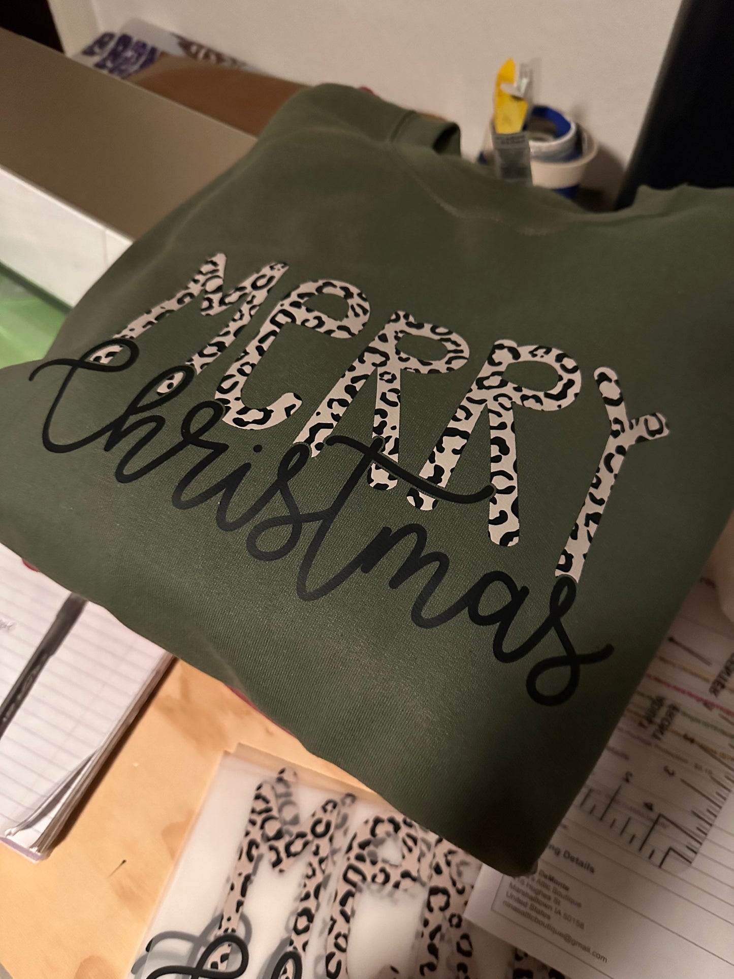 Leopard Merry Crewneck