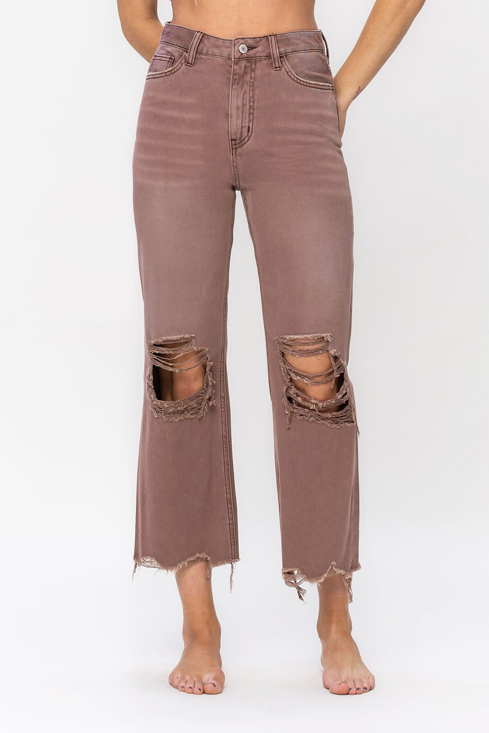 Vervet Leslie Distressed denim