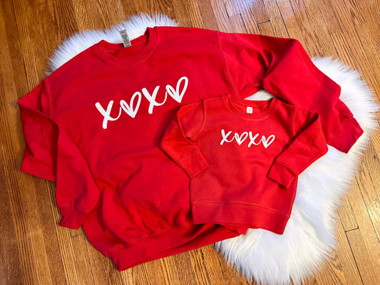 XOXO red Crewneck