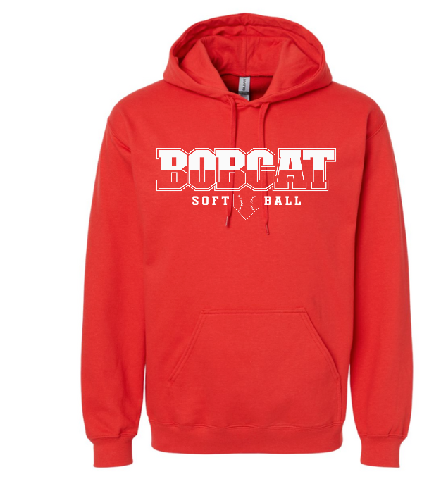 Youth Classic Softball Hoodie Red
