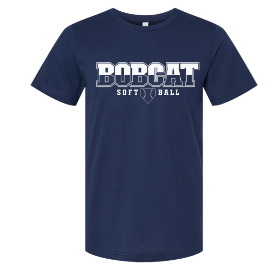 Unisex Bella Classic Softball on Heathered Navy