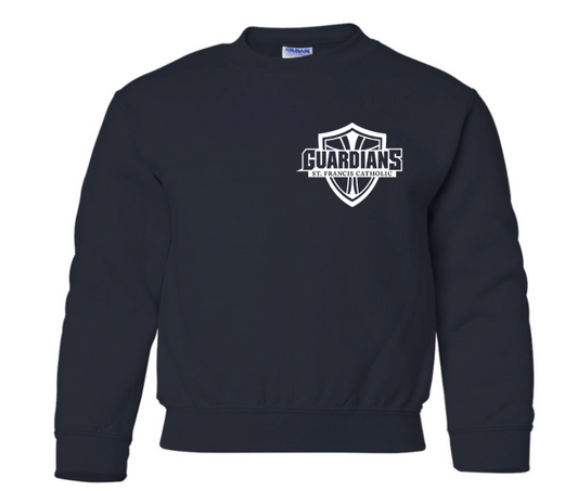 Youth Classic Chest Logo Crew (Navy)