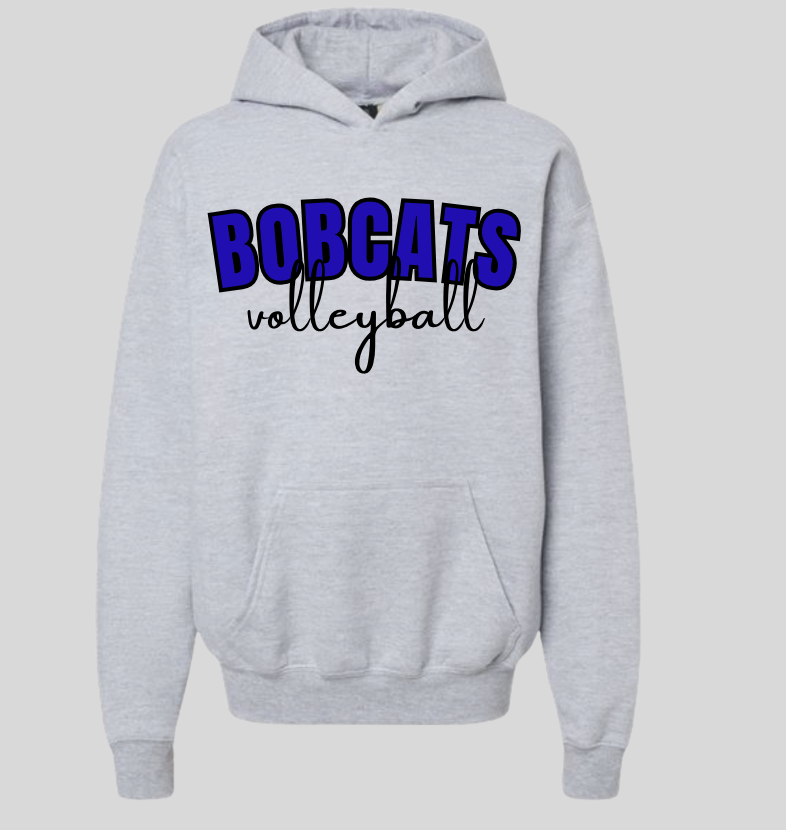 Unisex Gildan Preppy Bobcat Volleyball Hoodie