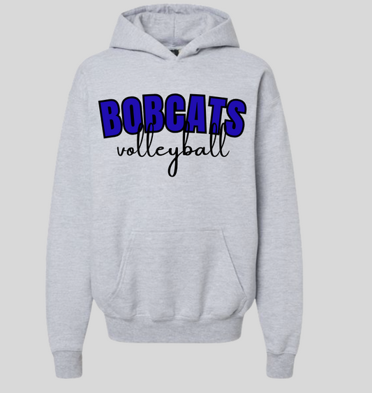 Unisex Gildan Preppy Bobcat Volleyball Hoodie