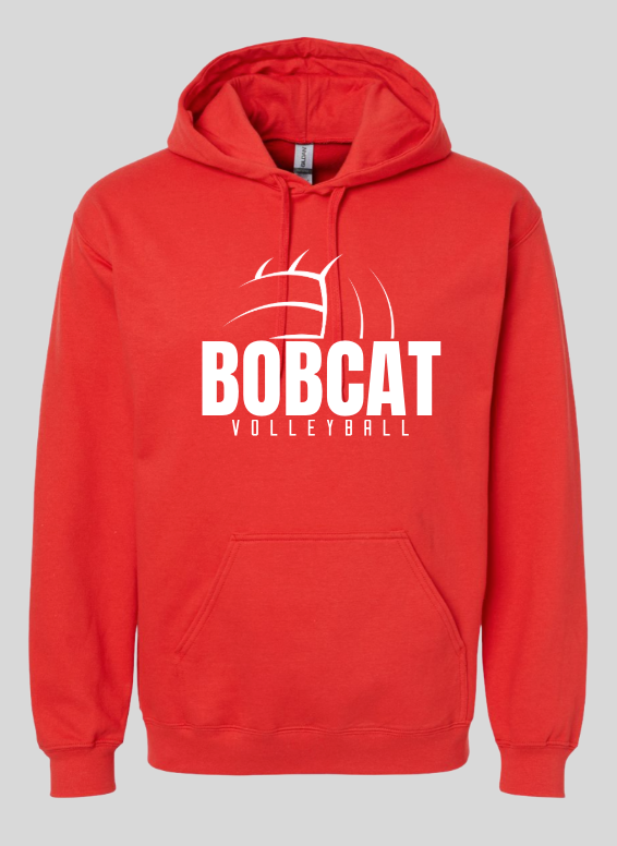 Unisex Gildan True Red Half Volleyball Hoodie
