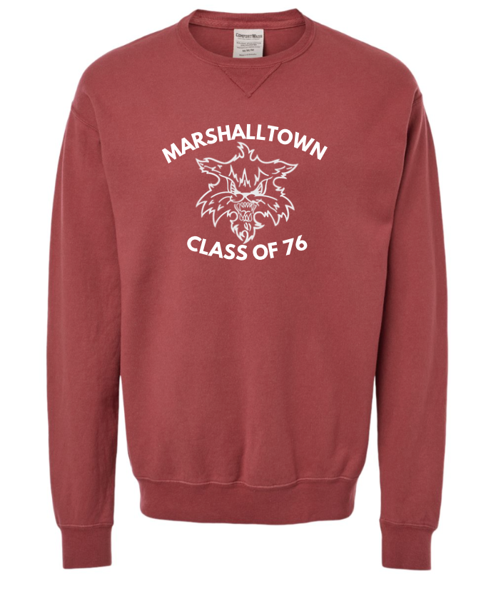 Comfort Wash Cayenne Red Premium Unisex Comfort Crew