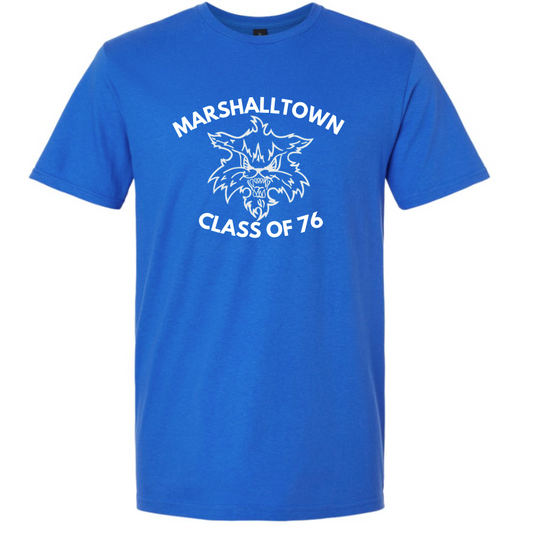 Gildan Royal w/ White class of 76 Tee