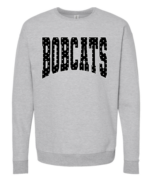 Grey Polka Dot Mascot Crewneck