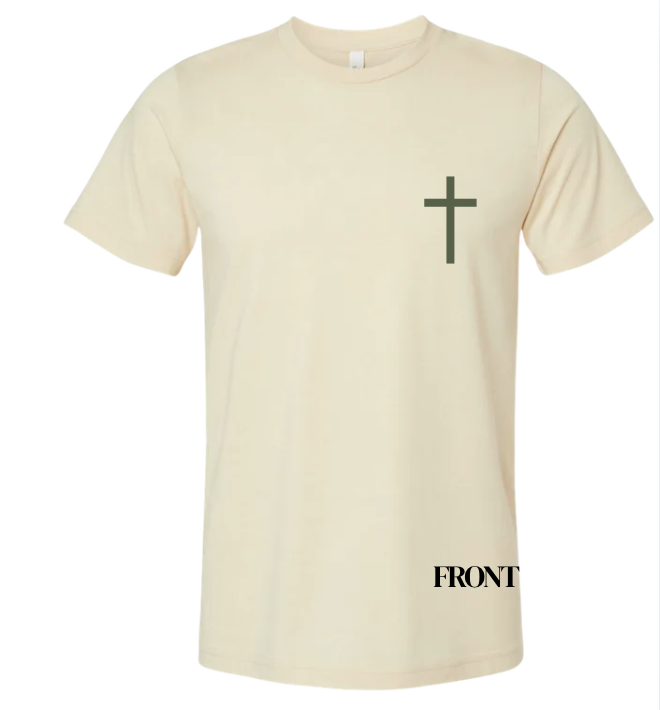 Adult Unisex Ivory Oversized back Comfort Tee