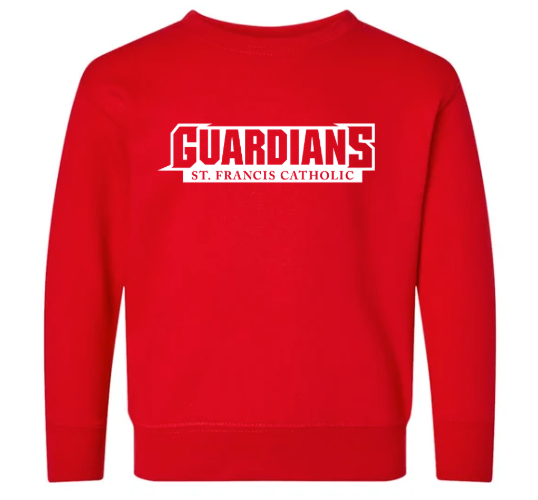 Youth Red Guardians Logo Crew (White logo)